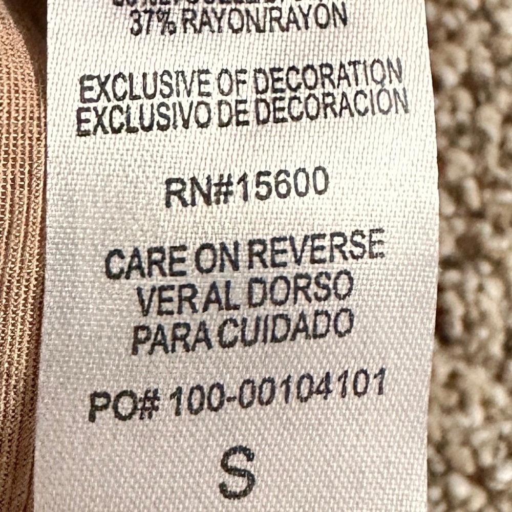 EUC Sz S Democracy tan light weight joggers - Picture 7 of 7